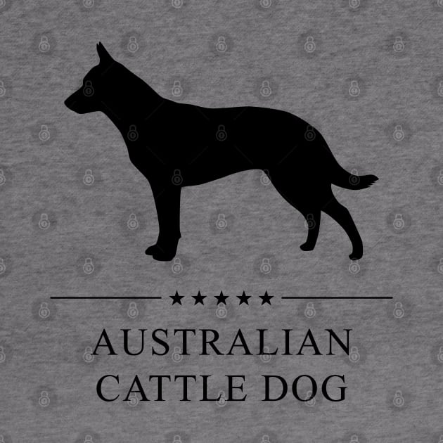 Australian Cattle Dog Black Silhouette by millersye